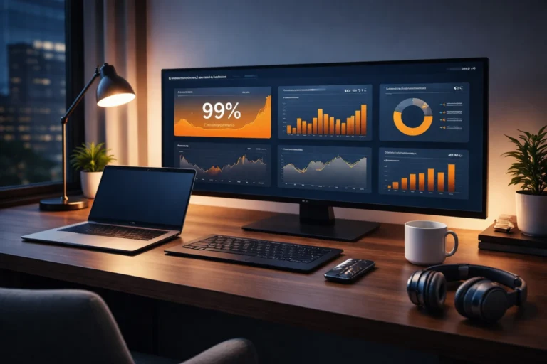 Email list cleanup process visualized on a professional laptop screen to improve deliverability.
